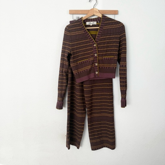 VF Diane von Furstenberg Gilda patterned-jacquard cardigan size S - Picture 7 of 11